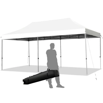 Costway 10'x20' Pop Up Canopy Tent Folding Heavy Duty Sun Shelter Adjustable W/Bag 14 Costway 10'x20' Pop Up Canopy Tent Folding Heavy Duty Sun Shelter Adjustable W/Bag - Image 12