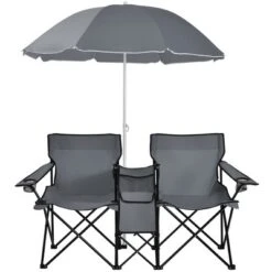 Portable Folding Picnic Double Chair W/Umbrella Table Cooler Beach Camping TurquoiseBlackRedGray 24 Portable Folding Picnic Double Chair W/Umbrella Table Cooler Beach Camping TurquoiseBlackRedGray -OUTSUNNY Shop GUEST ed162861 55c7 447d adc2 5f785640d3fd