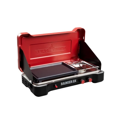 Camp Chef Mountain Series Rainier 2x Two-Burner Camp Stove With Griddle & Carry Bag 3 Camp Chef Mountain Series Rainier 2x Two-Burner Camp Stove With Griddle & Carry Bag