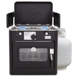 Hike Crew Portable Camping Oven With Dual Burner Propane Stove -OUTSUNNY Shop GUEST ee3ba0eb 5209 416d 8167 ff9a7f28d915