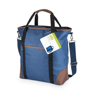 True Insulated Cooler Bag Wine Tote, Polyester And PEVA Lining, Removable Shoulder Strap, Front Pocket, 18" X 6" X 14.75", Blue, Set Of 1 5 True Insulated Cooler Bag Wine Tote, Polyester And PEVA Lining, Removable Shoulder Strap, Front Pocket, 18" X 6" X 14.75", Blue, Set Of 1 - Image 3