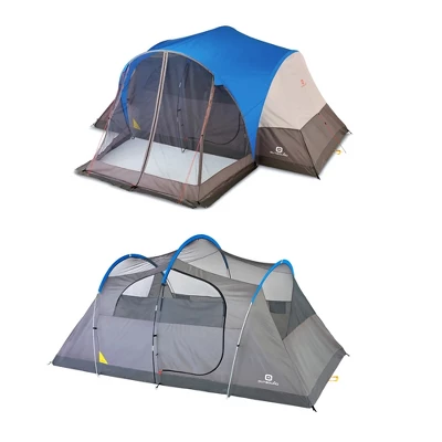 Outbound 8 Person 3 Season Easy Up Camping Dome Tent With Rainfly & Porch 4 Outbound 8 Person 3 Season Easy Up Camping Dome Tent With Rainfly & Porch - Image 2