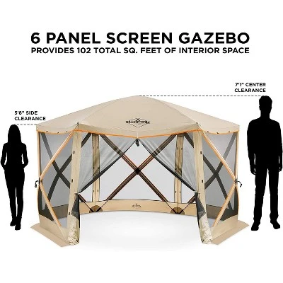 Hike Crew Outdoor Screened Instant Pop Up Gazebo Tent For Camping 6 Hike Crew Outdoor Screened Instant Pop Up Gazebo Tent For Camping - Image 4