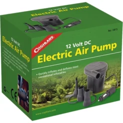 Coghlan's 12V DC Electric Air Pump, Camping Inflatable Bed Mattress Fill 12-Volt