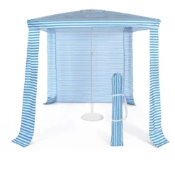 Costway 6.6' X 6.6' Foldable Beach Cabana Easy-Setup Beach Canopy W/ Carry Bag NavyBlue -OUTSUNNY Shop GUEST f306b51a a641 4226 9205 41585b932104