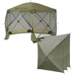CLAM Quick-Set Escape 12 X 12 Foot Portable Pop-Up Camping Outdoor Gazebo Screen Tent Canopy Shelter And Carry Bag With Wind And Sun Panels Sets, Green 14 CLAM Quick-Set Escape 12 X 12 Foot Portable Pop-Up Camping Outdoor Gazebo Screen Tent Canopy Shelter And Carry Bag With Wind And Sun Panels Sets, Green -OUTSUNNY Shop GUEST f30b4aac 5e95 4f53 af68 8a6ff75d6160