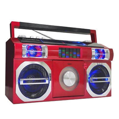Studebaker SB2145 80's Retro Street Portable Bluetooth Boombox With FM Radio, CD Player, LED EQ And 10 Watts RMS Power 3 Studebaker SB2145 80's Retro Street Portable Bluetooth Boombox With FM Radio, CD Player, LED EQ And 10 Watts RMS Power