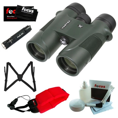 Vortex 8x 42mm Diamondback Binocular With KeyChain LED Flashlight, Binocular Harness, Red Foam Strap And Cleaning And Care Kit Accessory 4 Vortex 8x 42mm Diamondback Binocular With KeyChain LED Flashlight, Binocular Harness, Red Foam Strap And Cleaning And Care Kit Accessory - Image 2