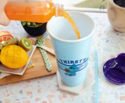 Silver Buffalo Disney Lilo & Stitch "Thirsty" Tumbler With Lid And Straw | Holds 32 Ounces -OUTSUNNY Shop GUEST f98280ac 30e6 41e8 9bd3 930434d0b3dd