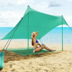 Costway Family Beach Tent Canopy W/ 4 Poles Sandbag Anchors 7'x7' UPF50+ Green 12 Costway Family Beach Tent Canopy W/ 4 Poles Sandbag Anchors 7'x7' UPF50+ Green -OUTSUNNY Shop GUEST fa7f3455 975e 4b19 88f6 8ec909e5b36e