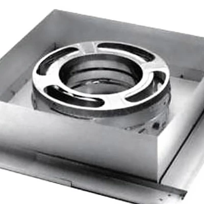 DuraVent Simpson 6DP-FCS Galvanized Steel Triple Wall Flat Ceiling Support Box With Trim For Wood Burning Stove Exhaust Vent Pipe, Silver 3 DuraVent Simpson 6DP-FCS Galvanized Steel Triple Wall Flat Ceiling Support Box With Trim For Wood Burning Stove Exhaust Vent Pipe, Silver