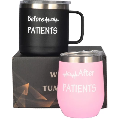 Meant2tobe Before Patients After Patients Coffee Mug Tumbler - Black 3 Meant2tobe Before Patients After Patients Coffee Mug Tumbler - Black