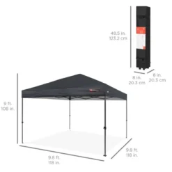 Best Choice Products 10x10ft Easy Setup Pop Up Canopy Instant Portable Tent W/ 1-Button Push, Carry Case -OUTSUNNY Shop GUEST fdf0e543 a272 490e 9347 b2e0b05782af