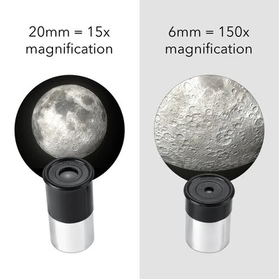 Dartwood Astronomical Telescope - 360° Rotational Telescope - Multiple Eyepieces Included For Different Zoom (Black/White, 3 Pack) 9 Dartwood Astronomical Telescope - 360° Rotational Telescope - Multiple Eyepieces Included For Different Zoom (Black/White, 3 Pack) - Image 7