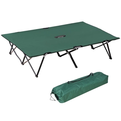 Outsunny 2 Person Folding Camping Cot, Portable Sleeping Cot With Carry Bag 9 Outsunny 2 Person Folding Camping Cot, Portable Sleeping Cot With Carry Bag - Image 7